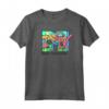 HapTiger Colorful Nature Logo Fill Maglietta - Official Music Television T-Shirts for Men, Women, Boys, and Girls