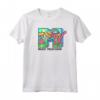 HapTiger Colorful Nature Logo Fill Maglietta - Official Music Television T-Shirts for Men, Women, Boys, and Girls