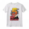HapTiger Pixar Cars Lightning McQueen 5th Birthday Peel Out Maglietta - Officially Licensed Apparel for Kids