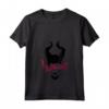 HapTiger Maleficent Mistress Of Evil Paint Splatter Silhouette Maglietta con Collo a V - Officially Licensed Apparel for Fans