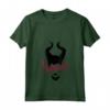 HapTiger Maleficent Mistress Of Evil Paint Splatter Silhouette Maglietta con Collo a V - Officially Licensed Apparel for Fans