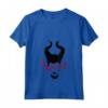 HapTiger Maleficent Mistress Of Evil Paint Splatter Silhouette Maglietta con Collo a V - Officially Licensed Apparel for Fans