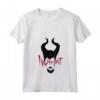 HapTiger Maleficent Mistress Of Evil Paint Splatter Silhouette Maglietta con Collo a V - Officially Licensed Apparel for Fans