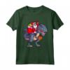 Natale Babbo Natale Equitazione Dinosauro - Maglietta per Bambini, Ragazzi e Uomini - Regalo Divertente di Natale