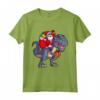 Natale Babbo Natale Equitazione Dinosauro - Maglietta per Bambini, Ragazzi e Uomini - Regalo Divertente di Natale
