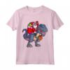 Natale Babbo Natale Equitazione Dinosauro - Maglietta per Bambini, Ragazzi e Uomini - Regalo Divertente di Natale