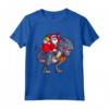 Natale Babbo Natale Equitazione Dinosauro - Maglietta per Bambini, Ragazzi e Uomini - Regalo Divertente di Natale