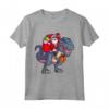 Natale Babbo Natale Equitazione Dinosauro - Maglietta per Bambini, Ragazzi e Uomini - Regalo Divertente di Natale