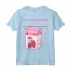 Latte alla fragola giapponese Kawaii Kanji Vaporwave Maglietta - Design Giapponese Anime Jpop - Regalo Divertente per Amanti della Cultura Nipponica