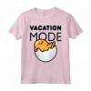 Modalità Vacanza Gudetama Maglietta - Licenza Ufficiale HapTiger Apparel per Appassionati di Gudetama