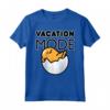 Modalità Vacanza Gudetama Maglietta - Licenza Ufficiale HapTiger Apparel per Appassionati di Gudetama