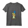 HapTiger Marge Simpson and Maggie Grocery Run Maglietta con Collo a V - Official Merchandise - Unique Tee for Fans