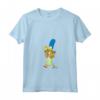HapTiger Marge Simpson and Maggie Grocery Run Maglietta con Collo a V - Official Merchandise - Unique Tee for Fans