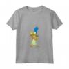 HapTiger Marge Simpson and Maggie Grocery Run Maglietta con Collo a V - Official Merchandise - Unique Tee for Fans
