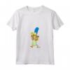 HapTiger Marge Simpson and Maggie Grocery Run Maglietta con Collo a V - Official Merchandise - Unique Tee for Fans