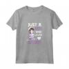 Just A Girl who Loves Anime - Maglietta Manga Giapponese per Otaku Kawaii - Ideale per Ragazze e Donne Creative