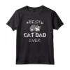 Maglietta da uomo Best Cat Dad Ever - Regalo divertente per amanti dei gatti - Ideale per Natale o compleanno