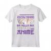 Divertente Otaku - Maglietta Nella Mia Testa Sto Pensando Alle Anime - Ideale per Fan di Vaporwave e Synthwave