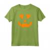 Jack O Lanterna Intagliata Zucca di Halloween - Maglietta Arancione per Feste - Ideale per Bambini e Adulti