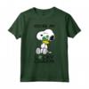 HapTiger San Patrizio Snoopy Lucky Charm Trifoglio Maglietta - Licenza Ufficiale - Ideale per Festeggiare San Patrizio