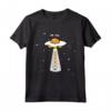 Gudetama UFO Alieni - Maglietta con Licenza Ufficiale HapTiger - Ideale per Appassionati di Gudetama