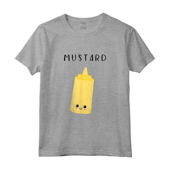 Carino Senape Ketchup Matching Best Friends T-Shirt Maglietta - Abiti da Coppia Abbinati per Amici - Disponibile in Diverse Taglie e Colori