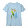HapTiger Peter Pan and Wendy Darling Kiss Valentine’s Day Maglietta - Romantic Tee Shirt for Couples
