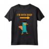 Phineas and Ferb: Candace Against the Universe I'm With Doof Maglietta - Official Perry the Platypus Tee Shirts for Boys and Girls