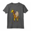 Bradipo che Cavalca le Bradipi Giraffe Maglietta - Disegno Divertente di Giraffe e Bradipi per Ragazze e Ragazzi - Ideale come Regalo Carino