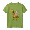 Bradipo che Cavalca le Bradipi Giraffe Maglietta - Disegno Divertente di Giraffe e Bradipi per Ragazze e Ragazzi - Ideale come Regalo Carino