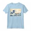 Grande onda al largo di Kanagawa Katsushika Hokusai - Maglietta Capolavoro per Amanti dell'Arte - Ideale per Regalo o per Indossare l'Opera d'Arte