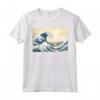 Grande onda al largo di Kanagawa Katsushika Hokusai - Maglietta Capolavoro per Amanti dell'Arte - Ideale per Regalo o per Indossare l'Opera d'Arte