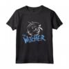 Cimeli per i Fan di The Witcher - HapTiger Logo Stencil Slayer Maglietta - Abbigliamento Ufficiale con Licenza - Regalo Ideale per gli Amanti di Witcher