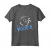 Cimeli per i Fan di The Witcher - HapTiger Logo Stencil Slayer Maglietta - Abbigliamento Ufficiale con Licenza - Regalo Ideale per gli Amanti di Witcher