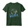 Cimeli per i Fan di The Witcher - HapTiger Logo Stencil Slayer Maglietta - Abbigliamento Ufficiale con Licenza - Regalo Ideale per gli Amanti di Witcher