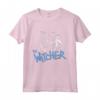 Cimeli per i Fan di The Witcher - HapTiger Logo Stencil Slayer Maglietta - Abbigliamento Ufficiale con Licenza - Regalo Ideale per gli Amanti di Witcher