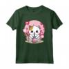 Kawaii Cat Boba Tea Bubble Tea Giapponese Cherry Blossom Anime Maglietta - Stampa Kawaii - Ideale per Amanti degli Anime