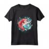 HapTiger Little Mermaid Ariel Watercolor Twirl Maglietta - Officially Licensed Disney Princess Apparel - Perfect for Kids - 16PRIN468F