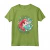 HapTiger Little Mermaid Ariel Watercolor Twirl Maglietta - Officially Licensed Disney Princess Apparel - Perfect for Kids - 16PRIN468F