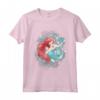 HapTiger Little Mermaid Ariel Watercolor Twirl Maglietta - Officially Licensed Disney Princess Apparel - Perfect for Kids - 16PRIN468F