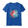 HapTiger Little Mermaid Ariel Watercolor Twirl Maglietta - Officially Licensed Disney Princess Apparel - Perfect for Kids - 16PRIN468F