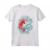 HapTiger Little Mermaid Ariel Watercolor Twirl Maglietta - Officially Licensed Disney Princess Apparel - Perfect for Kids - 16PRIN468F