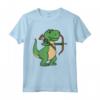Dinosauro Tiro con l'Arco Camicia Bambini - T-Rex Maglietta Fiocco per Bambini Amanti del Tiro con l'Arco