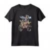 HapTiger Kingdom Hearts Group Shot Deep Dive Sketch Maglietta - Officially Licensed Vintage Apparel for Men, Women, Boys, and Girls