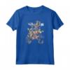 HapTiger Kingdom Hearts Group Shot Deep Dive Sketch Maglietta - Officially Licensed Vintage Apparel for Men, Women, Boys, and Girls