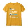 Eat Sleep Anime Repeat - Divertente Maglietta Manga Otaku con Ramen - Ideale per Appassionati di Anime e Manga