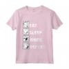 Maglietta Eat Sleep Anime Repeat - Divertente Idea Regalo in Stile Manga Giapponese - Regalo Compleanno e Natale per Amanti dell'Anime