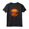 HapTiger Halloween Hawkins Group Silhouette Maglietta - Officially Licensed Apparel for Men, Women, Boys, and Girls - Featuring Eleven and Demogorgon