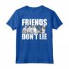 Netflix HapTiger Friends Don't Lie Group Shot Maglietta - Officially Licensed Stranger Things Apparel 19NXST00070A-001