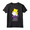 LGBT Non Binario Orgoglio Bandiera Carino Gatti Maglietta - Design Kawaii per Amanti dei Gatti LGBTQ - Acquista Online